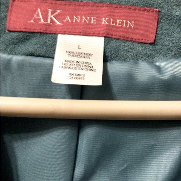 Anne Klein Blue Suede jacket-Size L - Picture 3 of 10